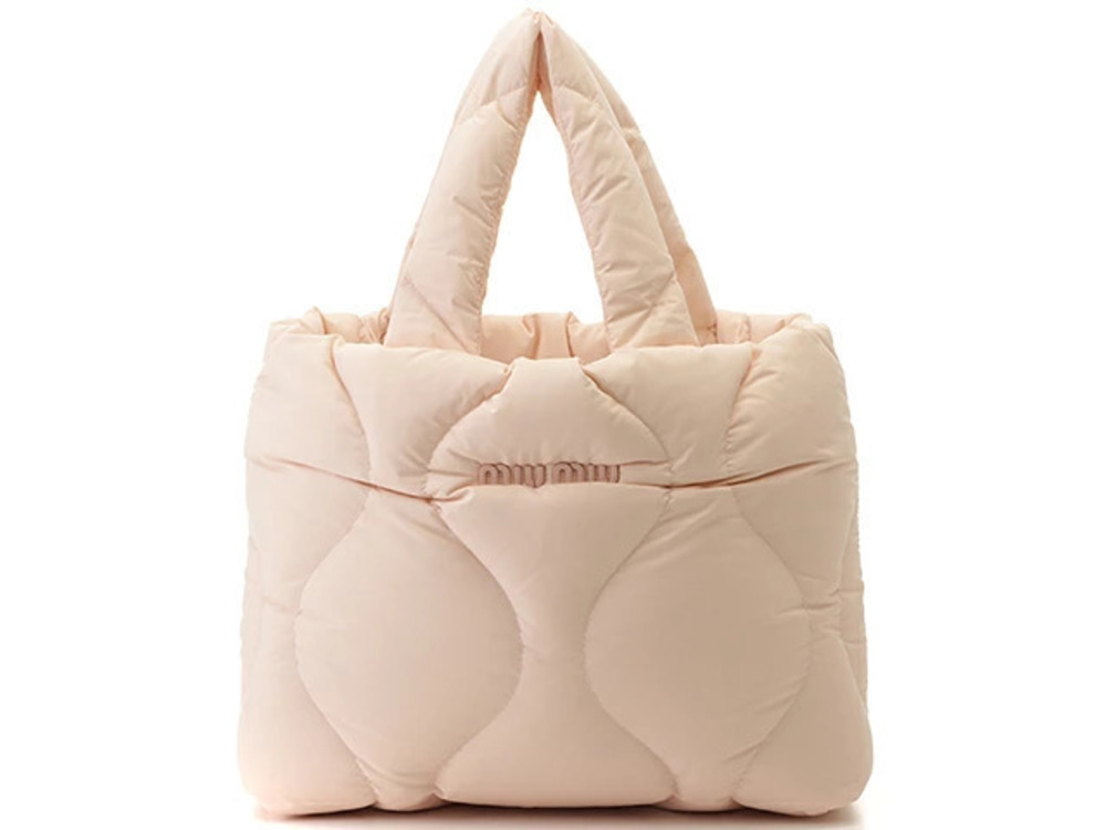 Miu Miu quilted tote bag pink